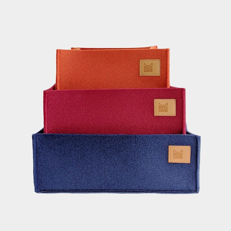 Felt Storage Box New Colors and Sizes / Storage Basket / Shelf Box Organiser / Felt Derived From