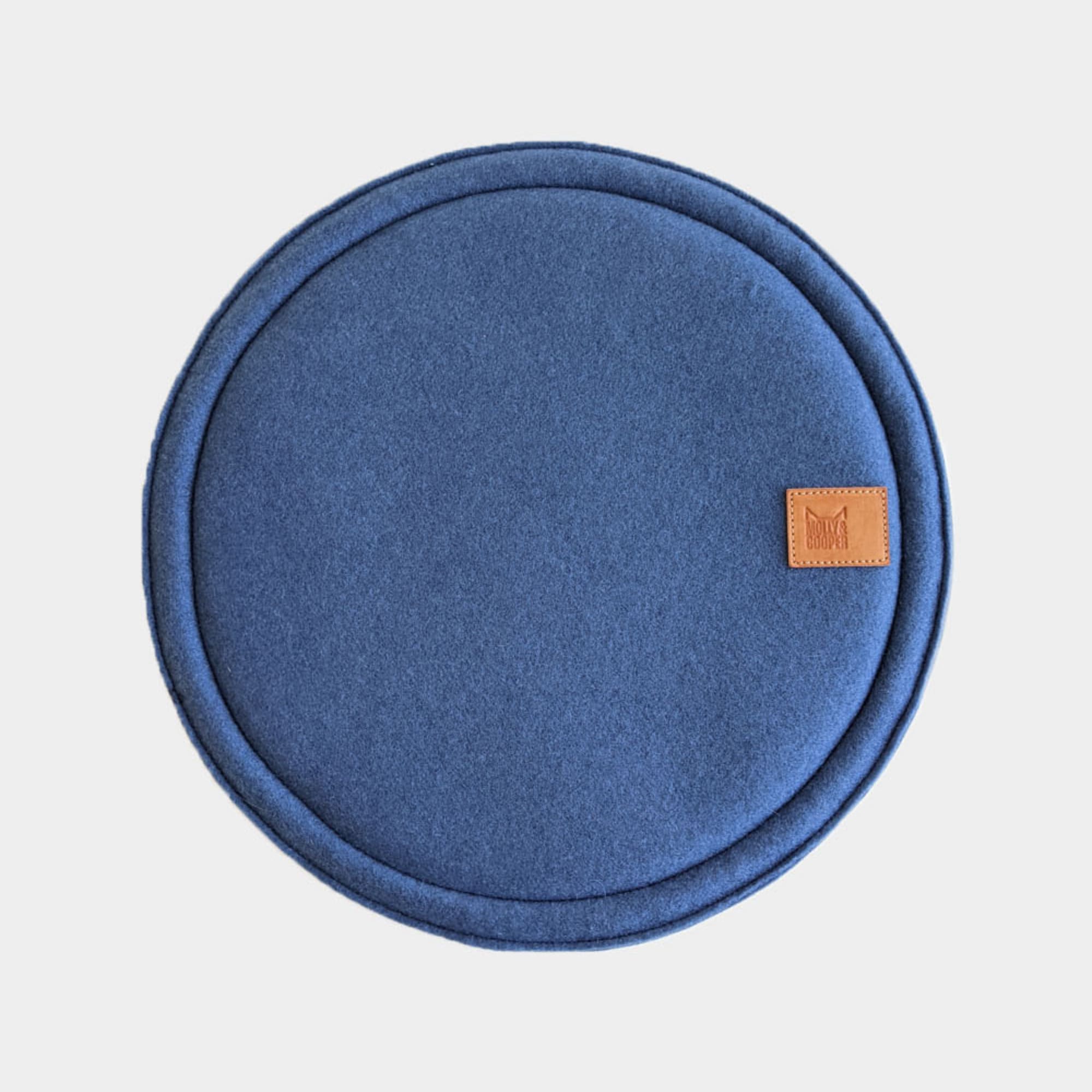 Set of 2 Round Padded Chair Cushions Multiple Colors / Machinewashable