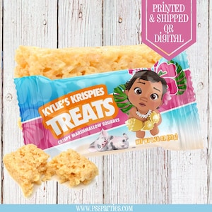 Baby Moana Leckereien - Chip-Tüten - Baby Moana Party - Baby Moana Geburtstag - Baby Moana Gastgeschenke - Baby Moana - Splash Party - Moana Leckereien