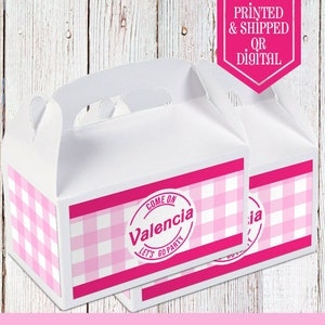 Lets Go Party Favor Box - Gable Box - Pink Party - Lets Go Party Birthday - Lets Go Party Favors - Doll Party - Doll Party Favors - Go Party