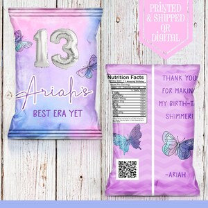 Birthday Era Chip Bags - Birthday Version - Birthday Era Party - Birthtay Favors - Its me hi - Im the birthday girl  - Birthday Era Favors