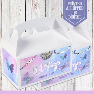 Birthday Era Favor Box - Gable Box - Birthday Era Party - Birthday Version - Birthday Era Favors - Its me hi - Im the birthday girl - Favors