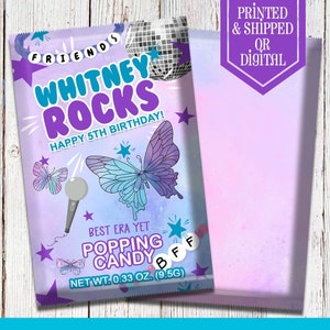 Birthday Era Popping Candy - Candy Labels - Birthday Era Party - Birthday Version - Its me hi - Birthday Era Favors - Im the birthday girl