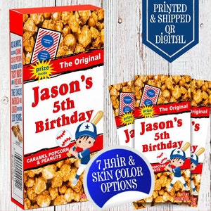 Baseball Cracker Jacks  - Baseball  - Baseball Party - Baseball Favors - Baseball Birthday - Corporate Favors - Baseball Candy Favors