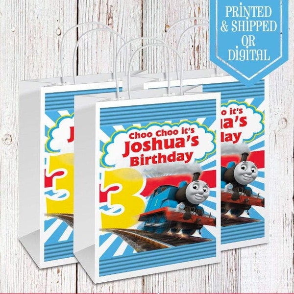 Thomas Party Bags  - Gift Bags  - Thomas the Train Party - Thomas - Thomas the Train Birthday - Thomas Favors - Favor Bags - Party Bags