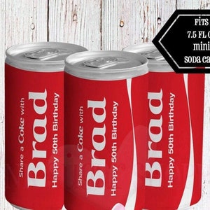 Personalisierte Soda Can Labels - Soda Can Labels - Soda Can Favors - Wasserflaschenetiketten - Soda Labels - Personalisierte Soda Can - Corporate Gifts