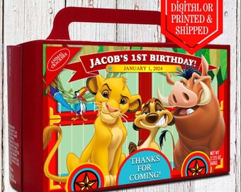 Lion King Animal Cracker Labels  - Lion King  - Lion King Party - Lion King Favors - Lion King Birthday - Corporate Favors - Carnival Party