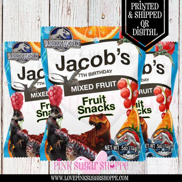 Jurassic Fruit Snack Etsy