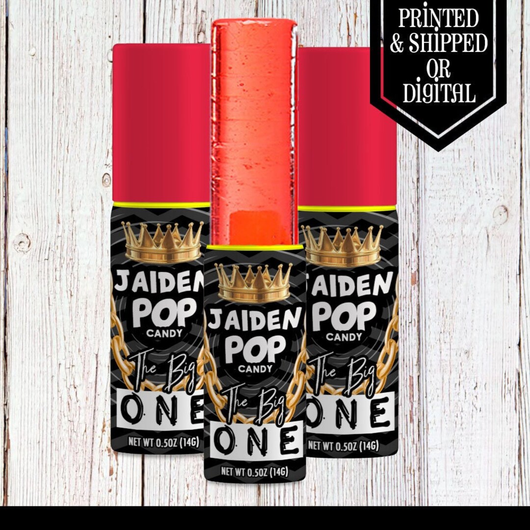 The BIG ONE Push Pops - Candy Labels - Notorious Party - Notorious ...