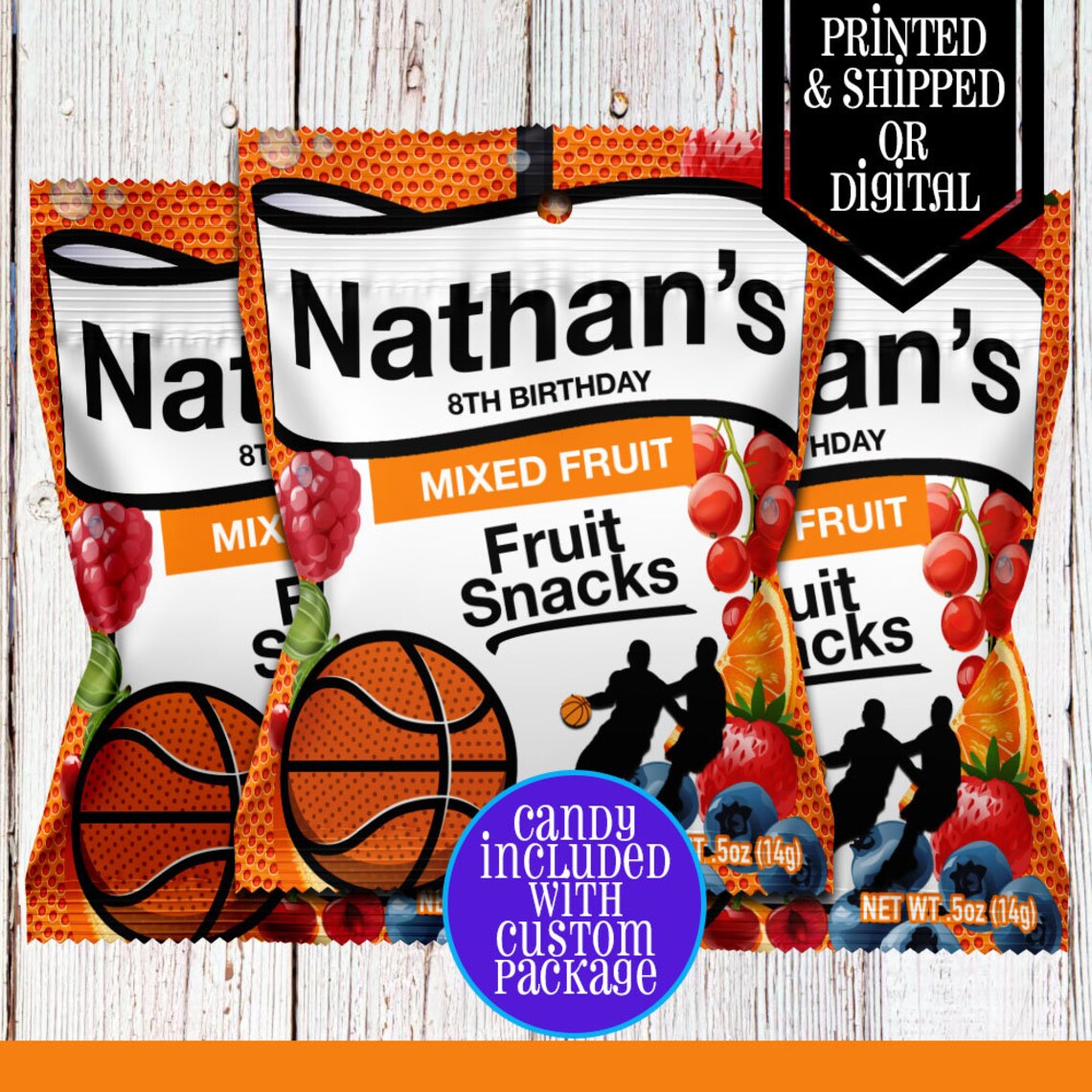 Basketball Fruit Snacks Fruit Snacks Basketball Party Etsy