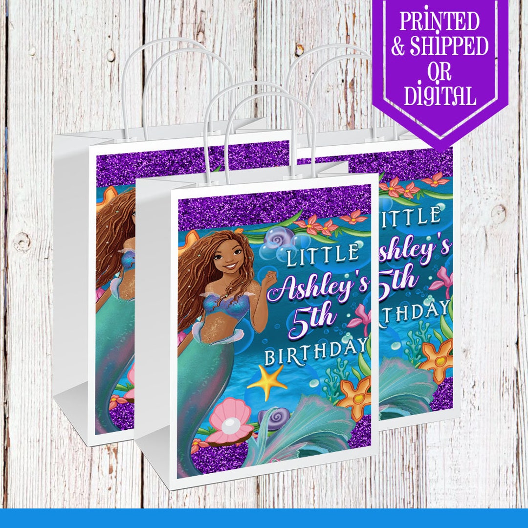 The Little Mermaid Party Bags - Gift Bags - African American - Live ...