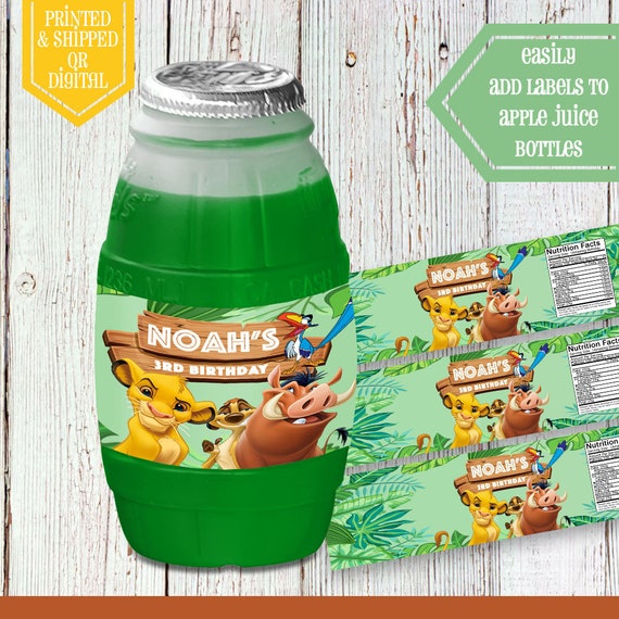 Lion King Barrel Juice Labels Barrel Juice Lion King Party Etsy