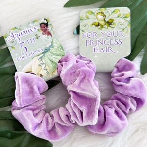 Princess Tiana Scrunchie Favors - Scrunchies - Princess Tiana Party - Princess Tiana Birthday - Princess Party - Princess Tiana Favors