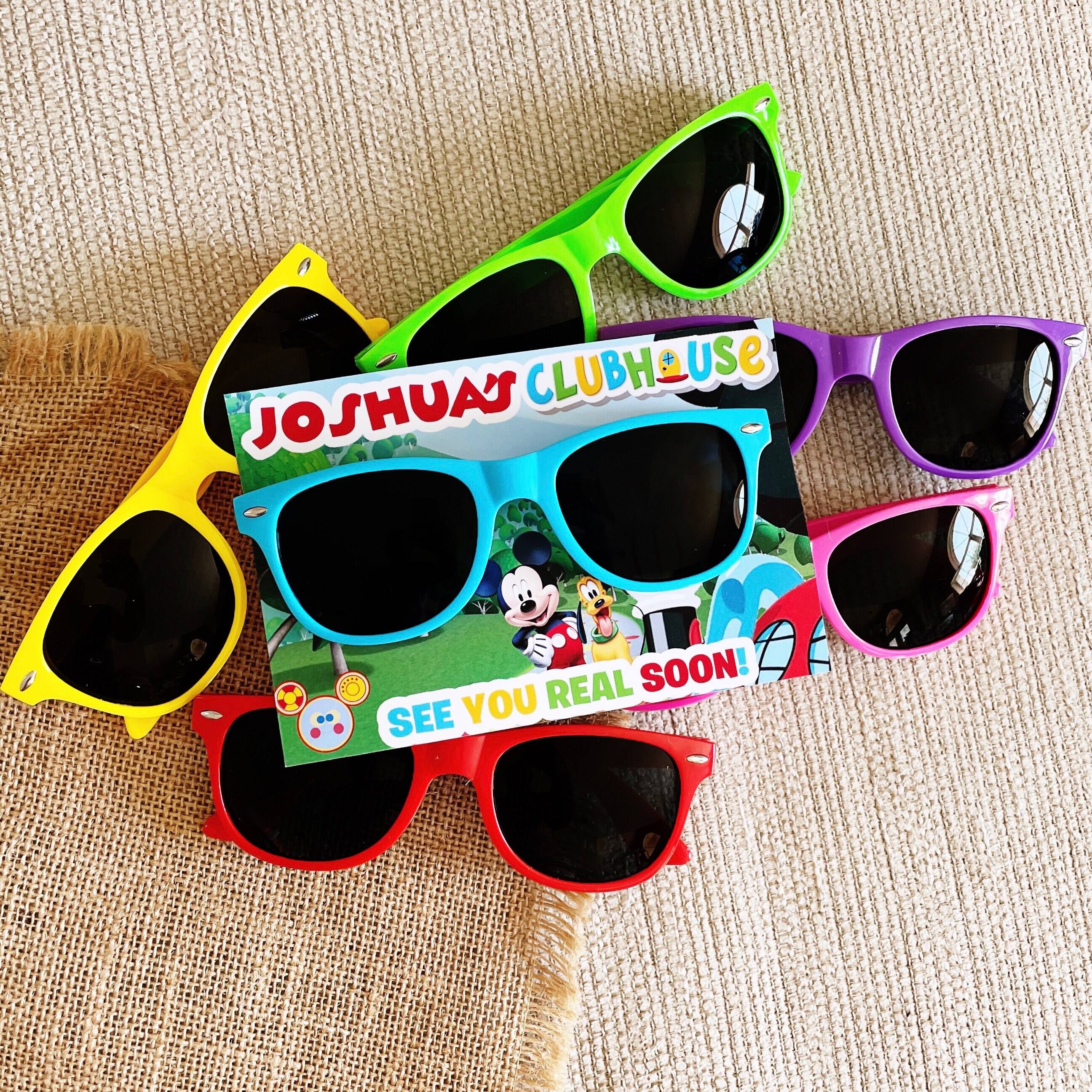 Mickey Mouse Clubhouse Sunglasses Favors Sunglasses Mickey Mouse Clubhouse Party Mickey Mouse Clubhouse Birthday Mickey Clubhouse Etsy UK