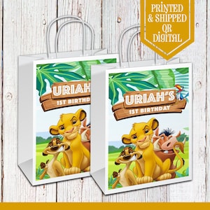 Borse da festa Re Leone - Borse regalo - Festa Re Leone - Simba - Compleanno Re Leone - Bomboniere Re Leone - Borse Bomboniere - Borse da festa - Borsa Re Leone