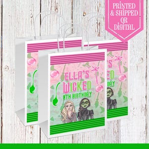Wicked Party Bags - Wicked Gift Bag - Wicked Party - Tema Wicked - Compleanno Wicked - Bomboniere Wicked - Bomboniere - Party Bag - Compleanno Wicked