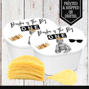 Notorious Party Chips - Chip Bag - The BIG ONE Party - Notorious Birthday - Notorious Favors - The Big One - Big One Theme - Stacked Snack