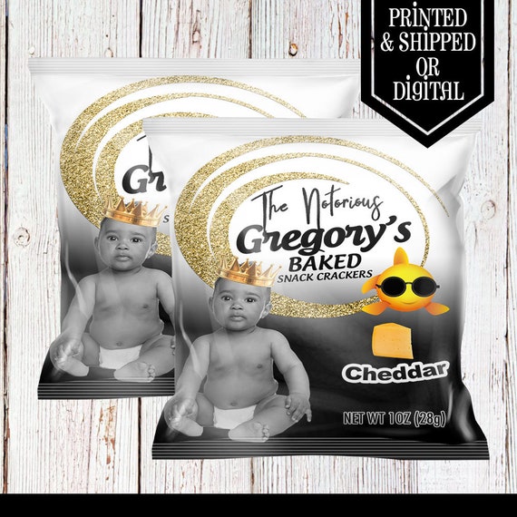 Notorious Goldfish Cracker Favor Bag - Chip Bag - Goldfish Cracker -  Goldfish - Goldfish Favor - Goldfish Label - Notorious Favors - Big ONE