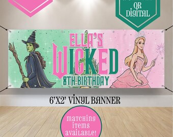 Wicked Wizard Happy Birthday Banner – 15 Panels + 2 End Pieces – Wizard-Themed Party Decorations - View #2