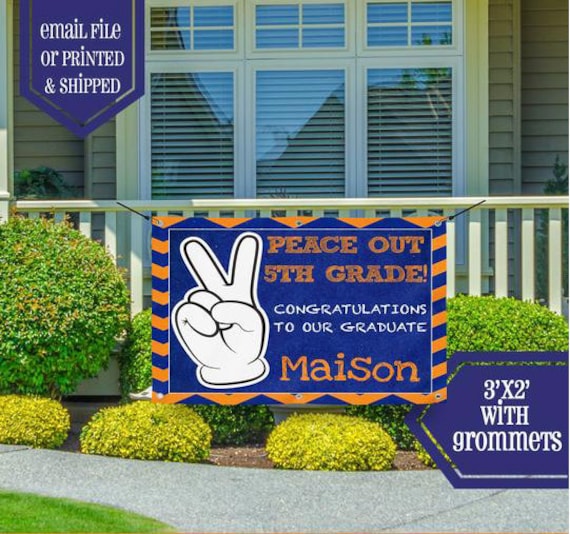 Middle School Outdoor Sign Middle School Graduation 5th Etsy