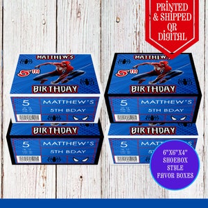 Spiderman-schoenendoos - geveldoos - Spiderman-feestje - Spiderman-verjaardag - verjaardagsgunsten - Spiderman-gunsten - superheldenfeest - Spiderman