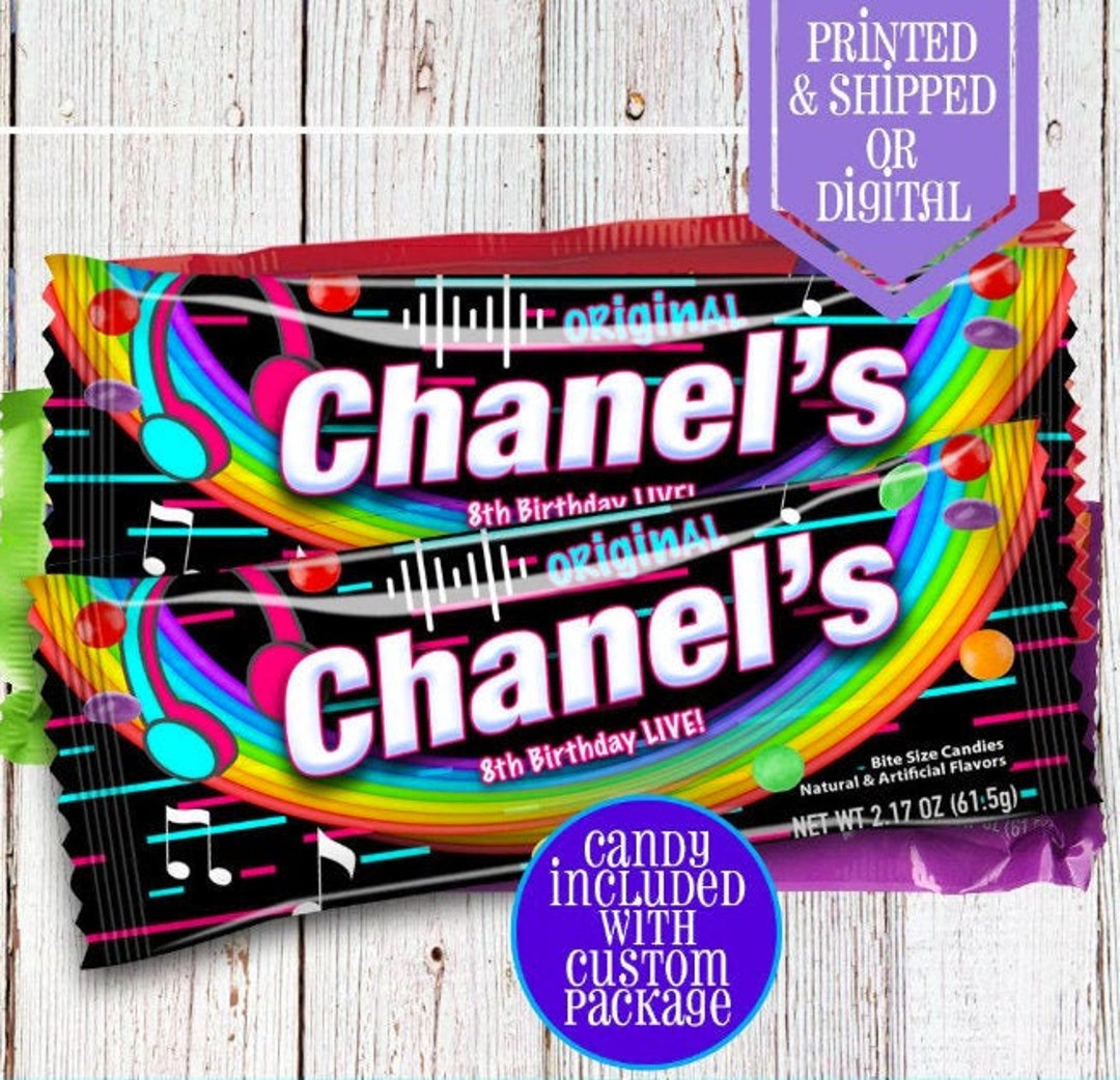 Music Party Rainbow Candies - Candy Labels - Music Party - Musical ...