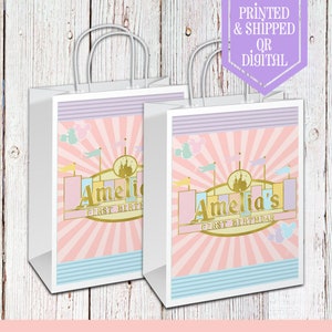 Disneyland Party Bags - Gift Bags - Vintage Mickey Party - Magical Disney Party - Disneyland Birthday - Disneyland Favors - Fantasyland