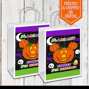 Mickey Mouse Halloween Party Bags  - Gift Bags  - Mickey Mouse Party - Mickey Party - Mickey Birthday - Mickey Halloween Favors - Favor Bags