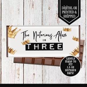 Notorious Candy Bar Wrapper - Candy Bar Labels - Notorious Party - Notorious Birthday - Chocolate Bar - Notorious Favors - Notorious Theme