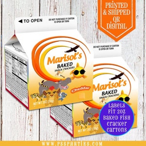 Lion Guard Goldfish Crackers Carton Labels  - Chip Bag  - Goldfish Crackers - Lion Guard - Goldfish Favors - Goldfish Labels - Class Party