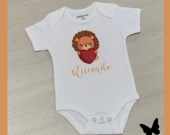 body neonato Animal personalizzato nome, body neonato animali, body stampa, abbigliamento neonato, regalo nascita, regalo battesimo, baby