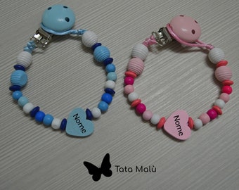 Personalisierte Schnullerkette, Schnullerhalter für Neugeborene, Schnullerkette mit Namen, Geschenk für Neugeborene, Schnullerhalter mit Namen, Baby
