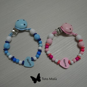 Personalized pacifier chain, newborn pacifier holder, pacifier chain with name, newborn gift, name pacifier holder, baby