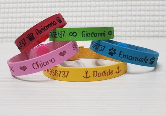 Si me pierdo pulsera de identificación para niños, pulsera de  identificación de teléfono para niños, pulsera de información de contacto, niños  antipérdida, niños -  México