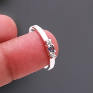 925 Sterling Silver Double Pear Aquamarine Gemstone Ring | Handmade Promise Ring for Women
