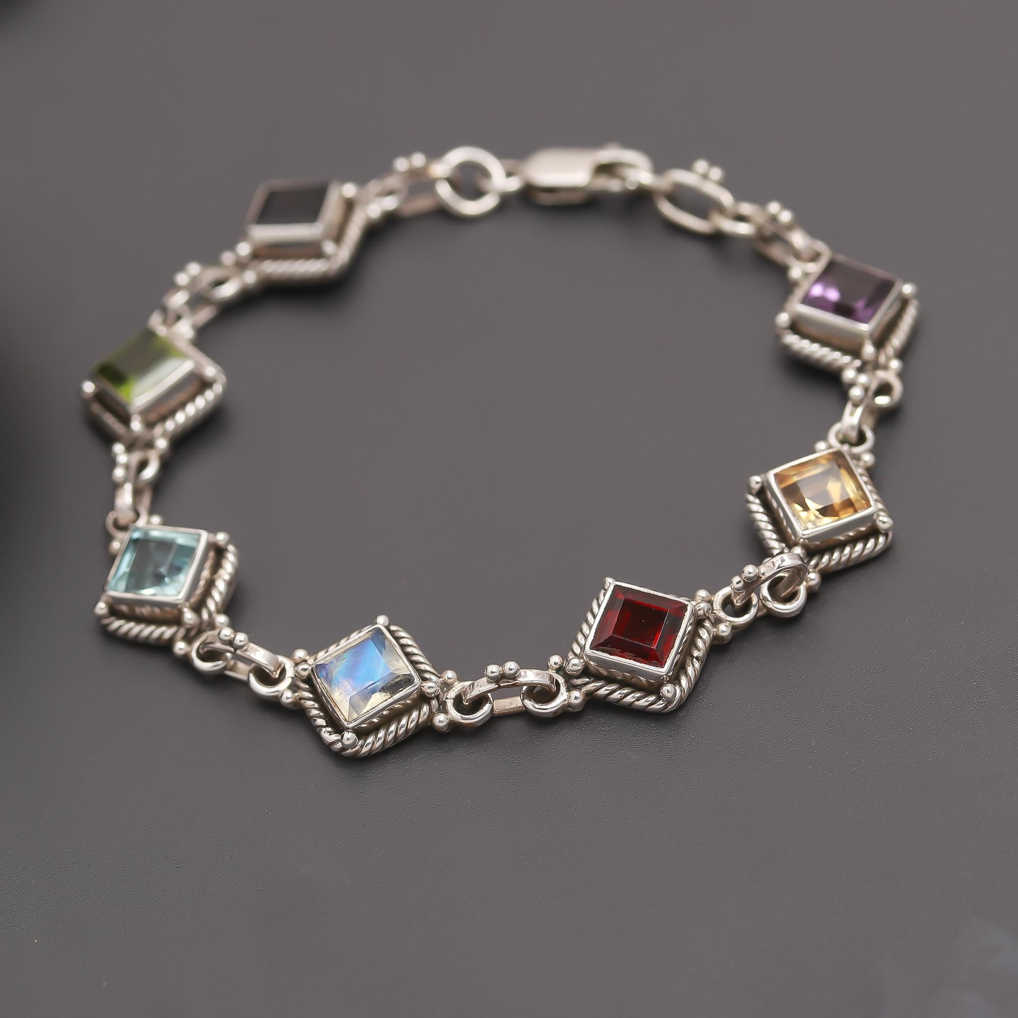 アクセサリー INDIAN JEWELRY Square Stamp Bracelet _57.jpg