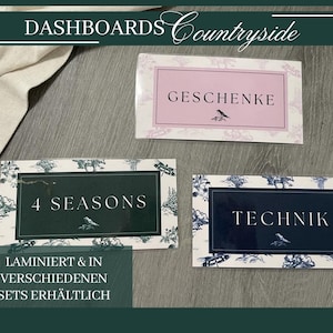 Dashboards "Countryside" Binder A6 3er 6er 9er Set Individualized