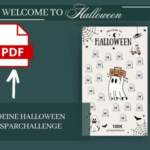 Welcome to Halloween Save Money Money A6 Ring Binder PDF Set of 3