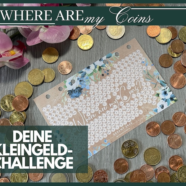 Where are my Coins Kleingeld sparen Geld A6 Ringbuch