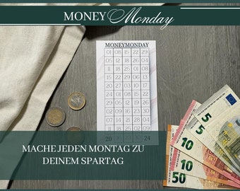 Money Monday Small Change Savings Challenge Tracker Money Saving Challenge suitable for A6 envelopes