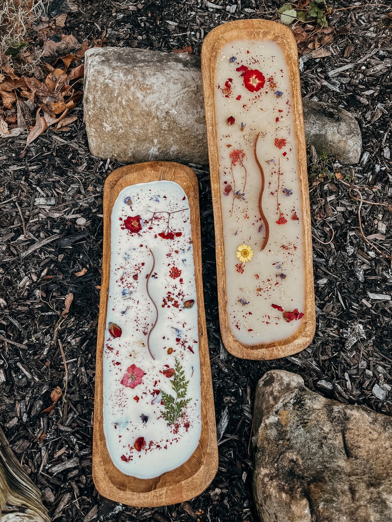 Floral Woodwick Candle Log 18 Inch Etsy