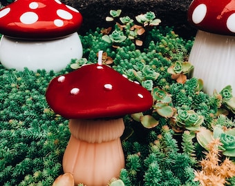 Beeswax Mushroom Candle