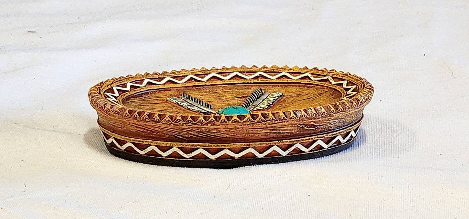 Rustic Native American Soap Dish, Southwestern Bathroom Decor, Change ...
