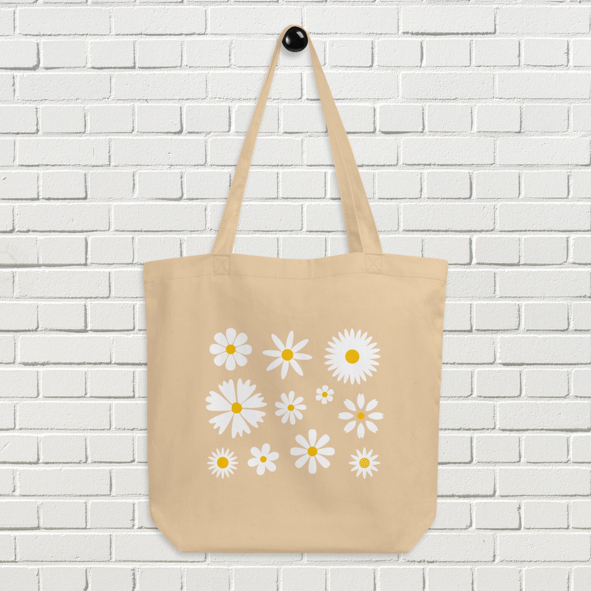 Daisy Floral Tote Bag Aesthetic Best Holiday Gifts for Mom - Etsy