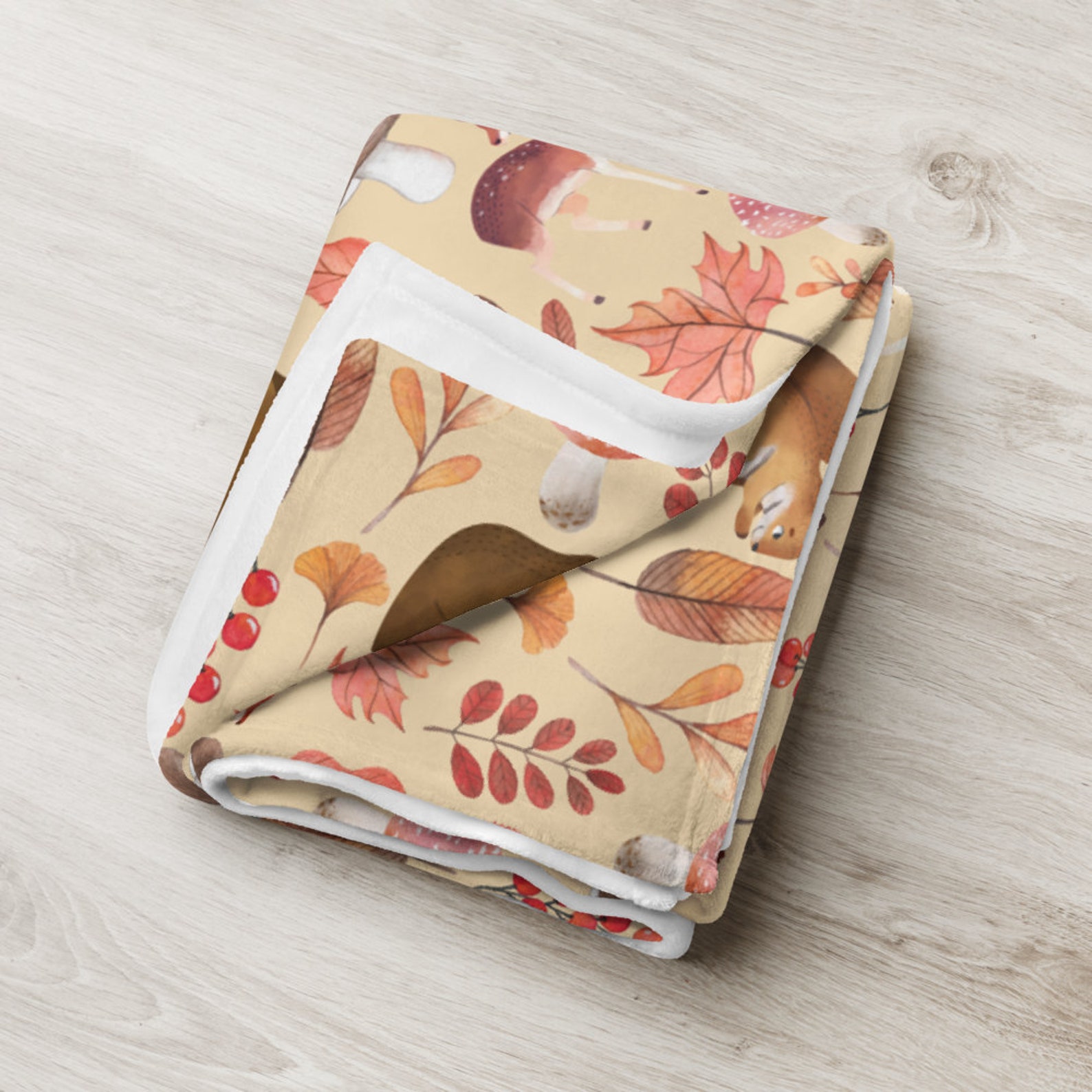 Fall cozy blanket cottagecore decor Cute fall throw blanket Etsy