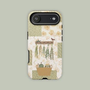 Whimsical Floral Phone Case for iPhone 17 to 11 | Grandmacore Tough Phonecase