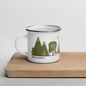 Personalised Enamel Mug - Metal Tin Camping Cup For Tea, Coffee & Outdoor Festivals (Made In UK) 6 thumbnail image