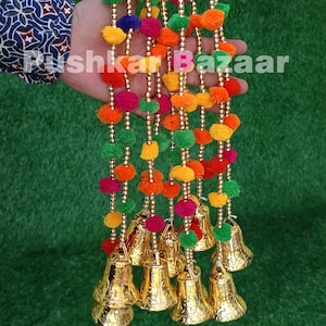 Multicolor indiano pom pom Natale decorazione della festa nuziale Mehndi Decor Fondale Pom Pom Gota Impiccagioni Nappe