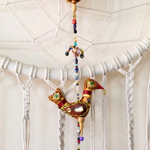 INDIAN Handmade Traditional SPERROW Wall Hanging, Home Decor String, Gift For Home & Mom, Christmas Decoration, Bohemian Hippie Decor