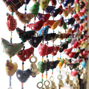chicken decor  , unique gift ,  bird garland indian ,	
 hens and chicks , , Garden Decor ,  Wall Hanging Art , Door Hanging, Festive Home Decor, Christmas Gift